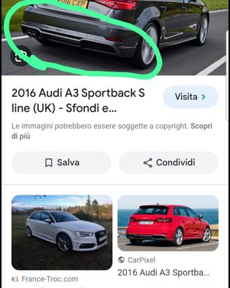 paraurti posteriore Audi
