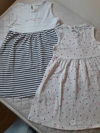 2 vestitini estivi per bambine di 3 anni 