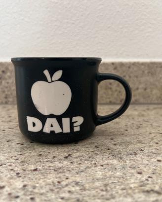 Tazza mug nera ceramica con simpatica scritta