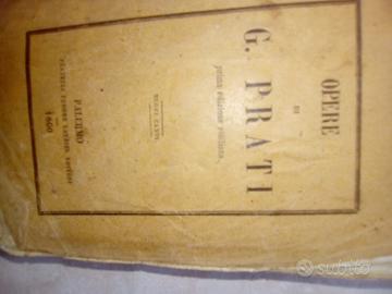 Opere di G. Prati 1860 poesie