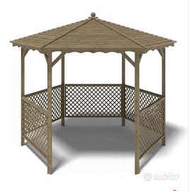 struttura per gazebo ottagonale 