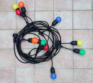 Luci per esterno catena lunghezza 10 metri E27 