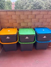3 Bidoni ecoplast 50 litri