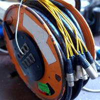 cavo audio su ruzzola 8 coppie 60mt