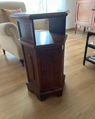 Mobile esagonale in legno marrone
