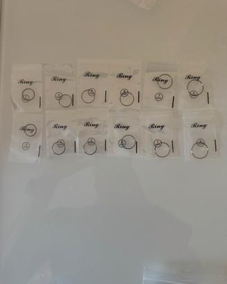 Set Fermaanelli Invisibili  (12 Pezzi)