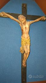 Crocifisso Cristo in cartapesta