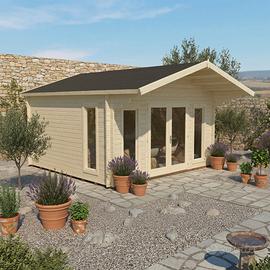 CASETTA DI LEGNO FABIO 40mm 410x410x302h CON PAV.