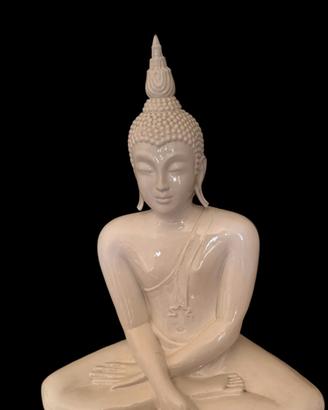 Buddha in ceramica smaltata 60 cm  (Anni 50)