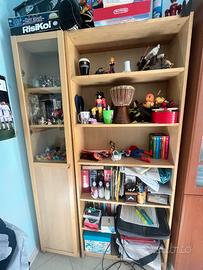 Libreria Ikea con vetrinetta 