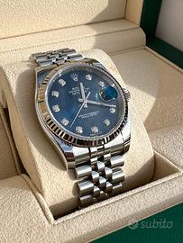 Rolex Datejust 36 116234 blu brillanti 2017