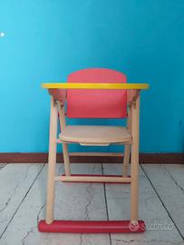 Seggiolone in legno gioco