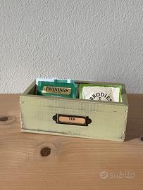 Porta bustine tè (Tea) in Legno