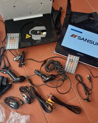 2 LettorI DVD con schermo 9" per auto