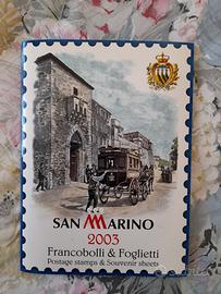 Annata filatelica 2003 di San Marino