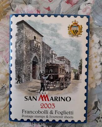 Annata filatelica 2003 di San Marino