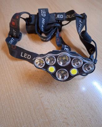 Torcia LED da testa con accessori - headlight
