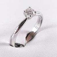 Anello solitario ct 0,30 PURO IF G colour