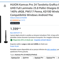 HUION Kamvas Pro 24 4K – come nuova con supporto