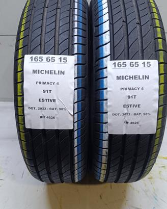 2 GOMME 165 65 15 MICHELIN 98% 2023 RIF4626