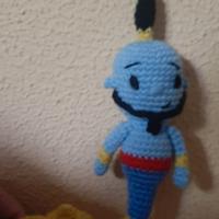 Genio di Aladin con lampada, amigurumi