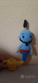 Genio di Aladin con lampada, amigurumi