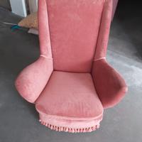 poltrone rosa antico 