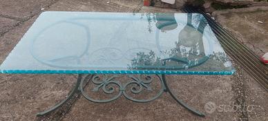 tavolino da salotto in ferro battutto