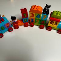 Lego duplo il treno dei numeri e lego di orso