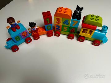 Lego duplo il treno dei numeri e lego di orso