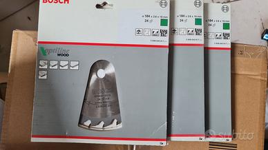 3 Lame circolari per legno Bosch 184 mm 24 denti