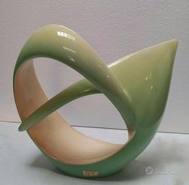 Vaso in ceramica ViBi Torino smalto verde sfumato