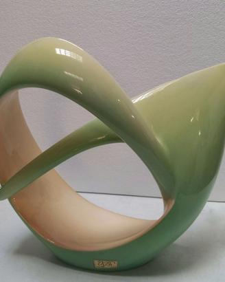 Vaso in ceramica ViBi Torino smalto verde sfumato