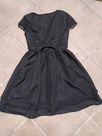Abito nero ONLY schiena scoperta 100% poliestere 