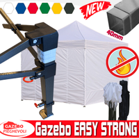 Gazebo 2x2 professionale pvc certificato bianco