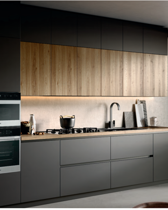 CUCINA LINEARE A TUTTA ALTEZZA CUCINE SU MISURA