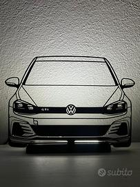 Silhouette lampada led Volkswagen golf