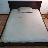 Letto giapponese matrimoniale in legno massello
