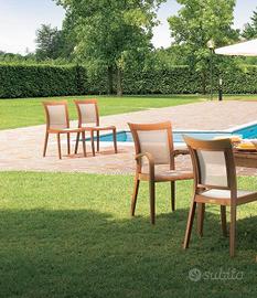 Tavolo + 6 sedute da giardino Madison/Mirage