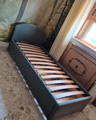 letto singolo con secondo letto a scomparsa