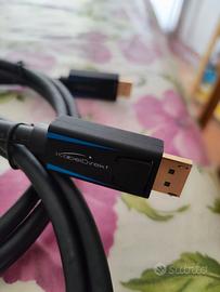 Coppia cavi displayport alta qualita'