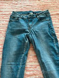 Jeans Skinny Denim Chiaro con Zip alla Caviglia