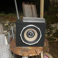 Subwoofer bass face con amplificatore auna