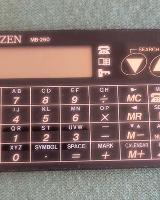 Calcolatrice agenda Citizen MB-260