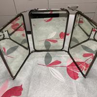 Specchio vintage da barbiere  richiudibile 3 lati