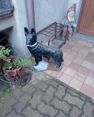Statua e vaso da giardino vintage 