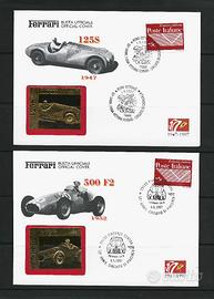 Collez. 12 buste Ferrari con “gold foil replicas"