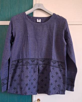 Maglia cotone viola donna