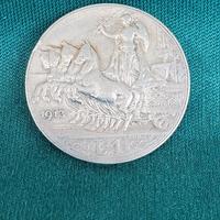 1 lira 1913 Vittorio Emanuele II quadriga veloce