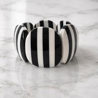 Bracciale bianco nero in stile Marion Godart